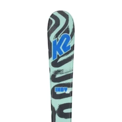 K2 Indy+FDT 7.0 L Plate Youth Alpine Skis
